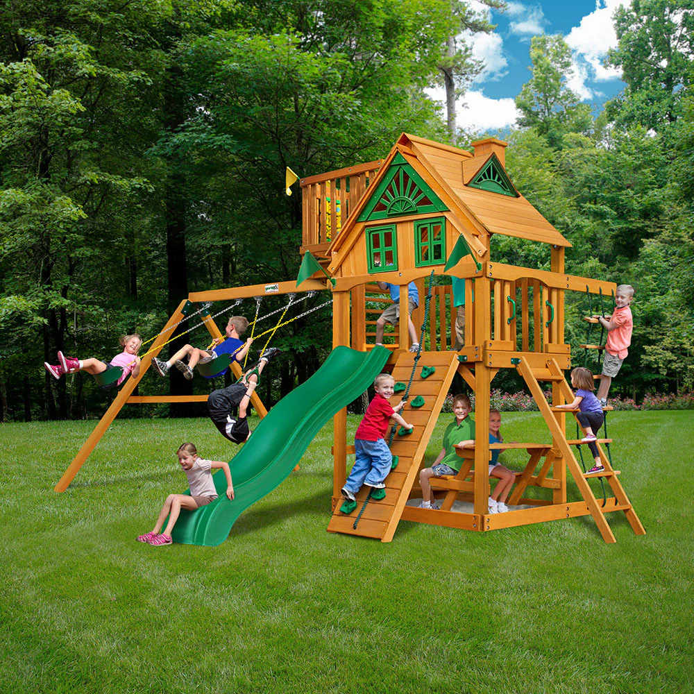 Swing Sets with Sky Loft